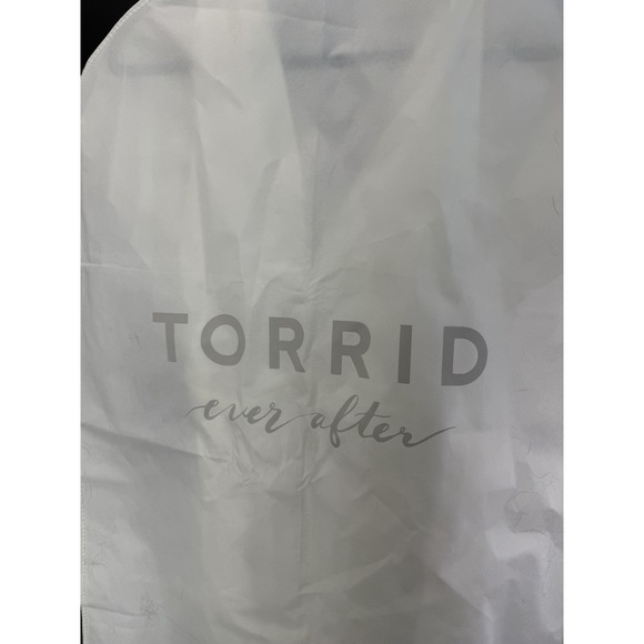 TORRID Wedding Dress Women's Size 12 Ivory V-Neck EVER AFTER never worn Empire - Picture 8 of 8